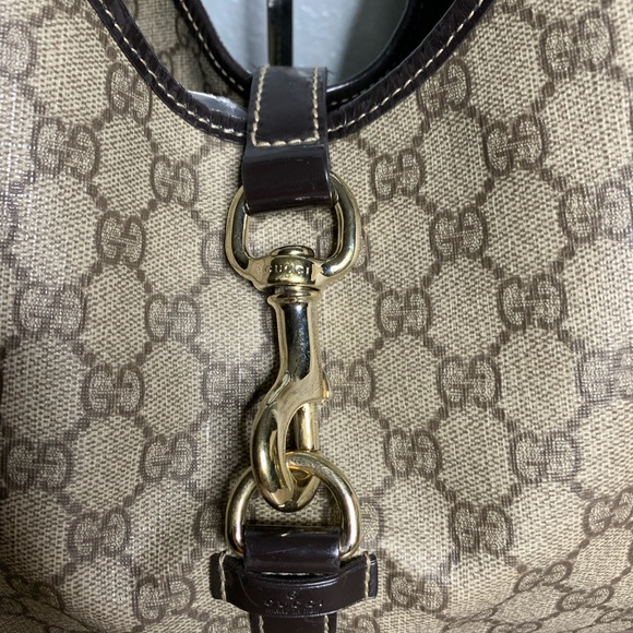 ❤️❤️Sold❤️❤️Gucci mono Pvc leather hobo bag - Picture 2 of 12